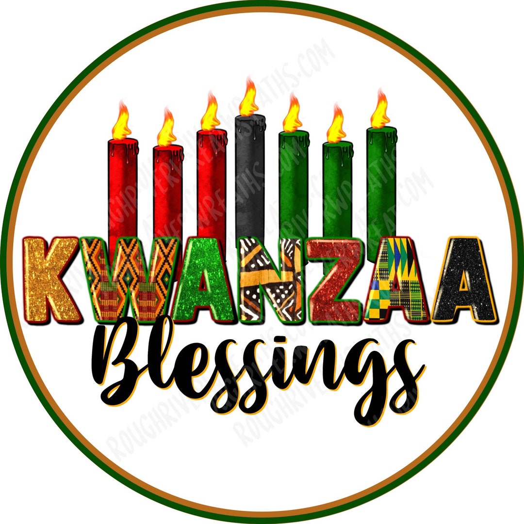 Kwanzaa Blessings Wreath Sign, Kwanzaa Sign, Holiday Wreath Sign, Kwanzaa Wreath Sign - Etsy
