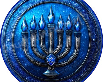 Menorah Aluminum Wreath Sign, Shabot, Passover, Wreath Making