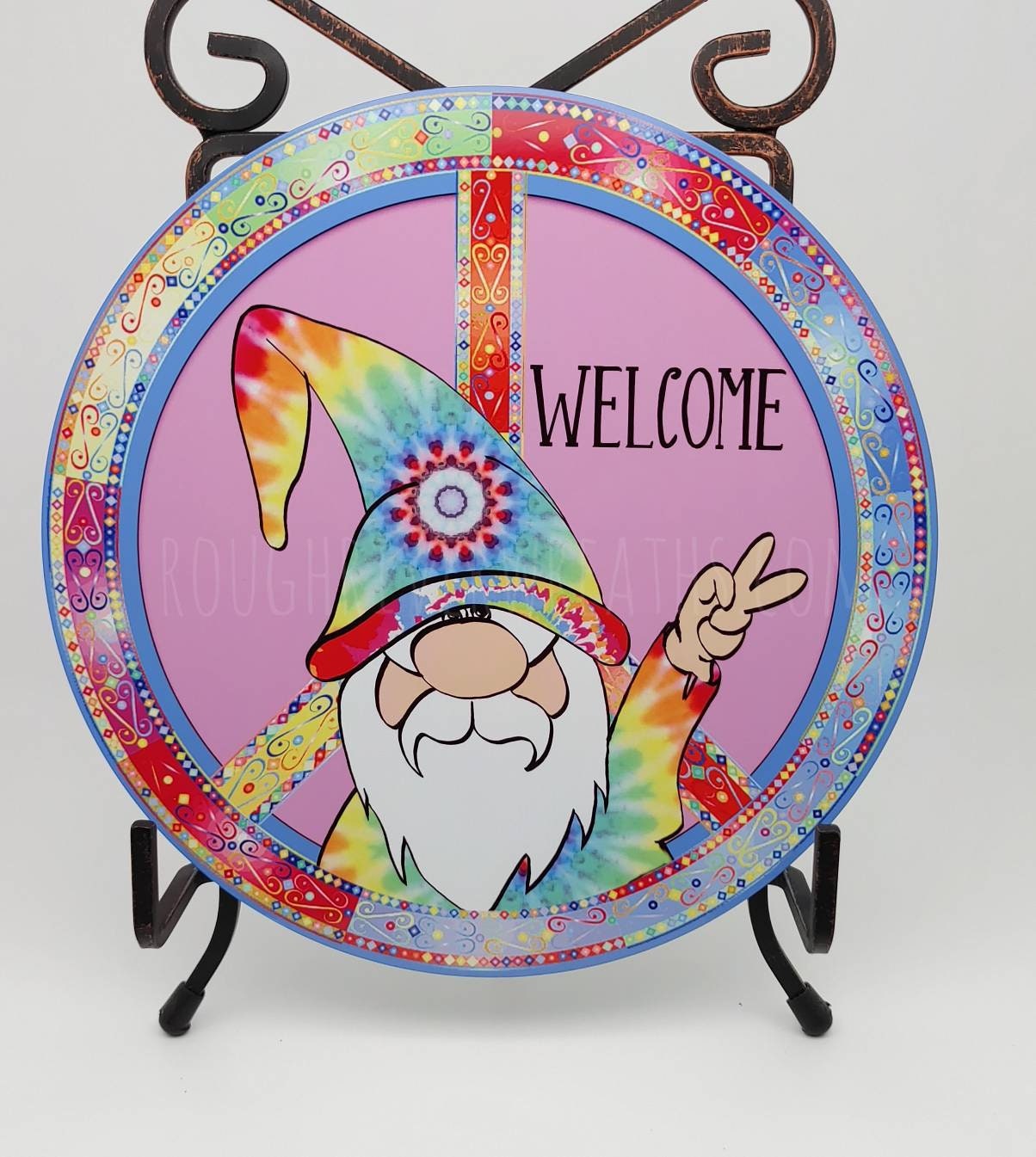 Wreath Sign Gnome Sign