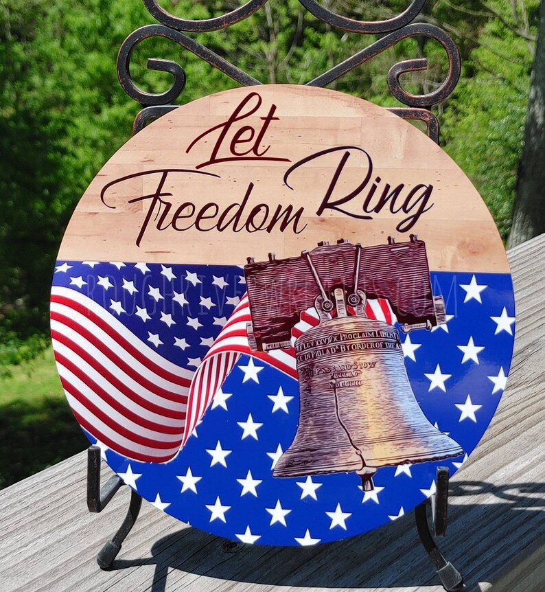 Patriotic Wreath Sign Sign America Sign Sign With Etsy