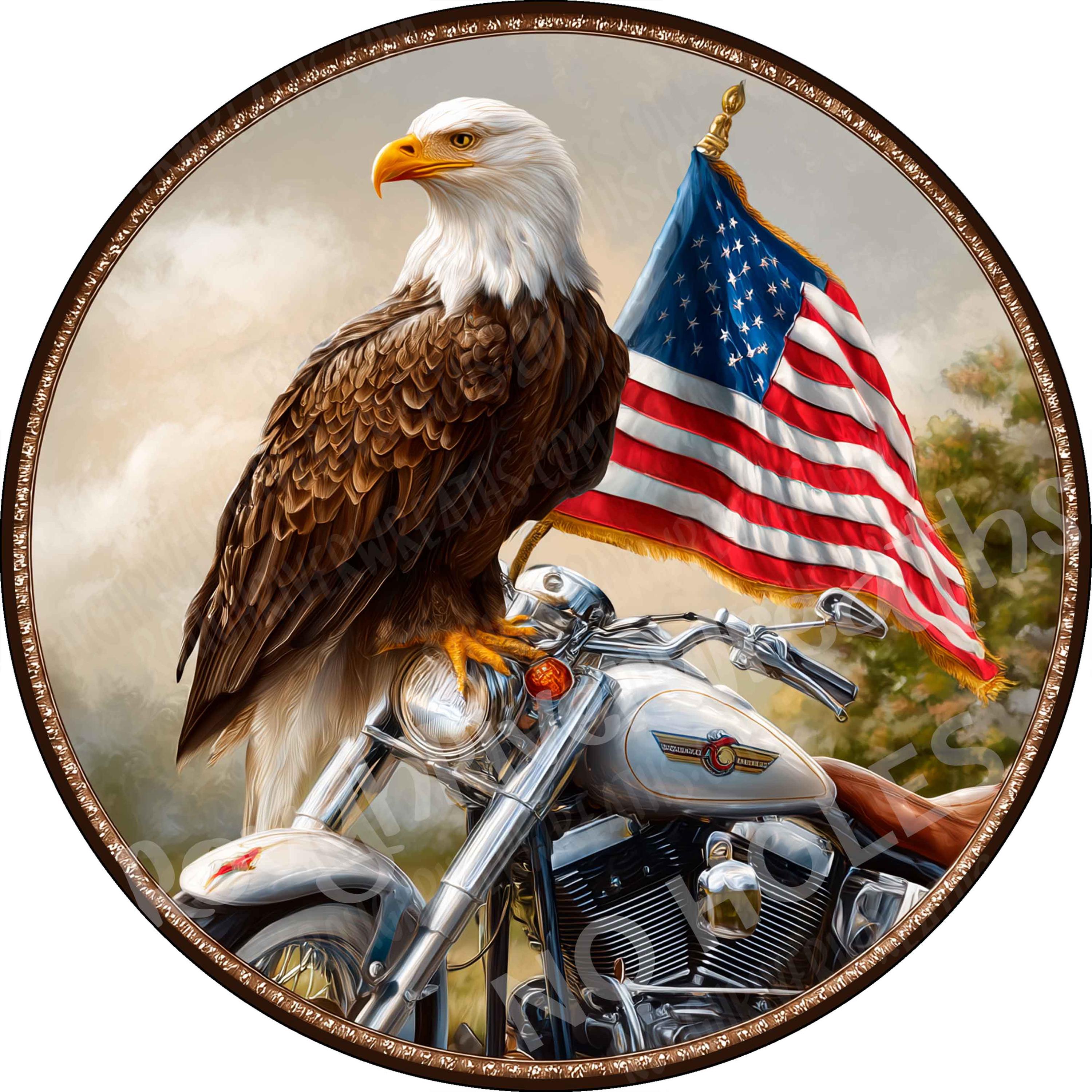 Harley Davidson Eagle Metal Sign - Etsy