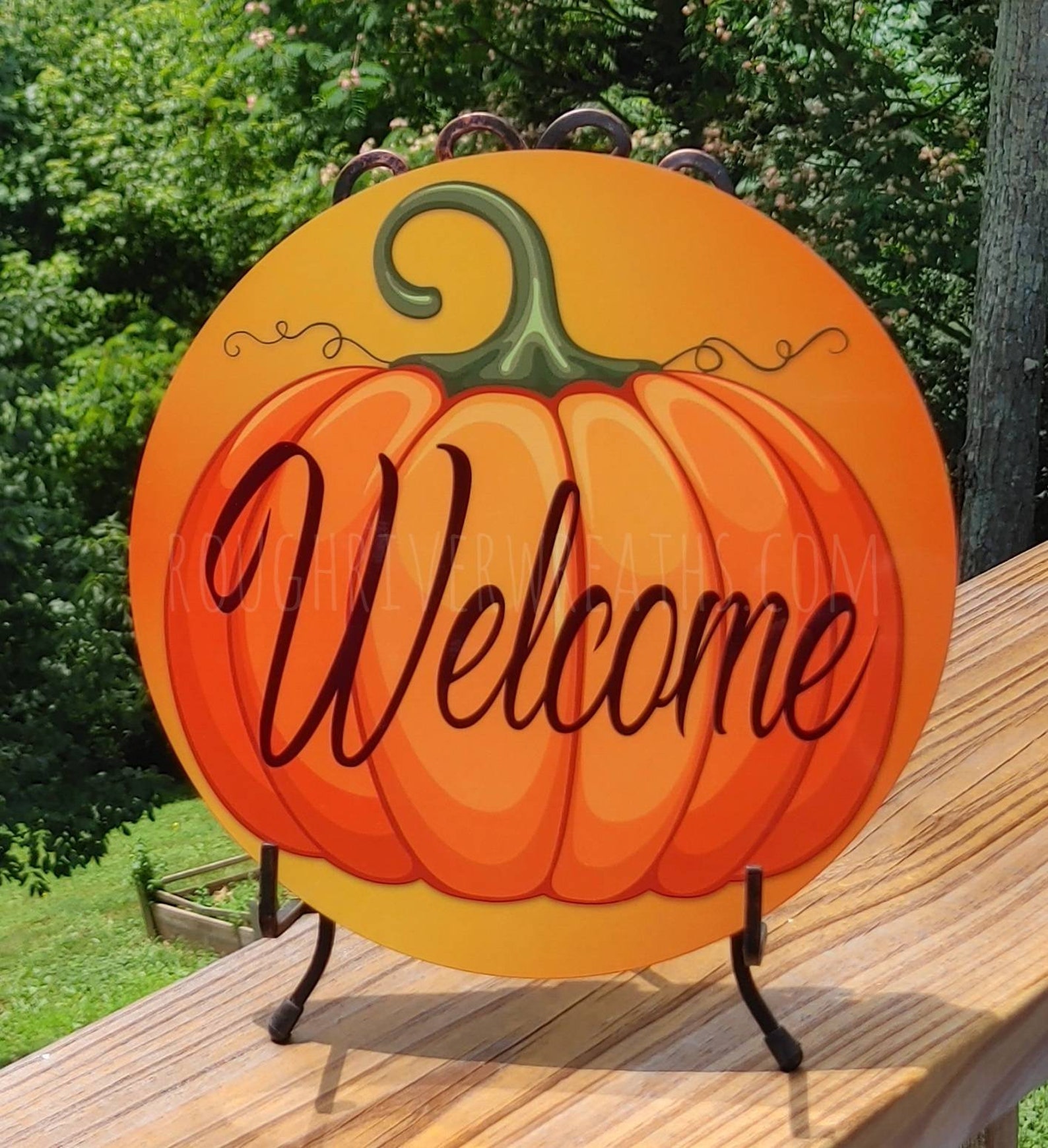 Pumpkin Wreath Sign Pumpkin Wreath Sign Fall Etsy