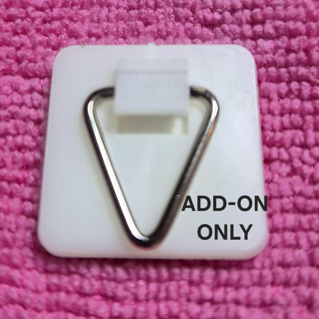 One Inche Hanger Peel and Stick 1 Inch Square Hangers - Triangle - ADD-ON Only Item ...