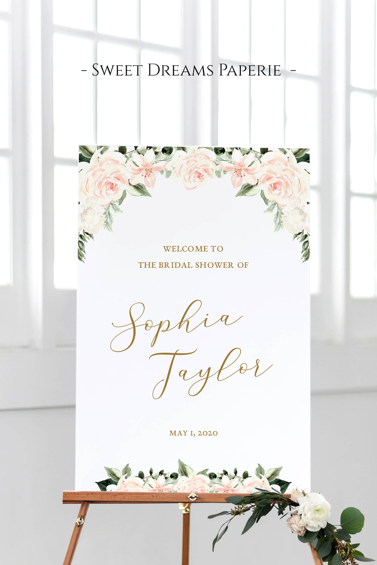 Bridal Shower Sign, Printable Bridal Shower Welcome, Editable Instant ...