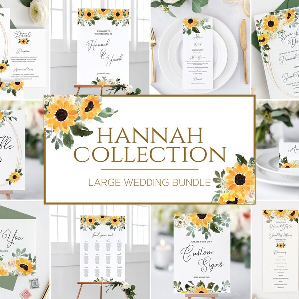 Sunflower Wedding Decor - Etsy