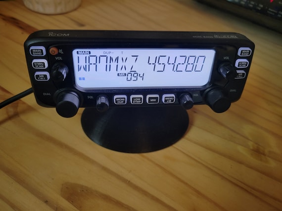 3D Printed Icom IC-2730 Desk Stand - IC2730A & IC2730B Transceiver