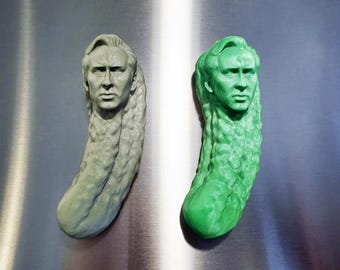 Picolas Cage – The Legendary Pickle Warrior - 3D Printed Fridge Magnet