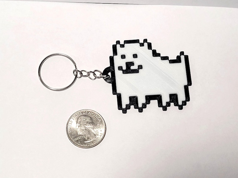 3D Printed Annoying Dog Keychain - Undertale / Deltarune - Etsy