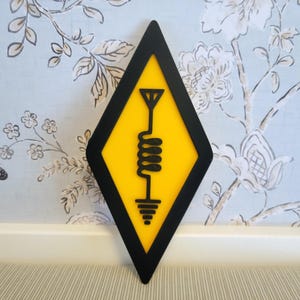 Ham Radio Logo – Custom 3D Print | Perfect Gift for Ham Radio Enthusiasts | International Amateur Radio Symbol