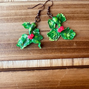 Leafy Koi Fish Earrings