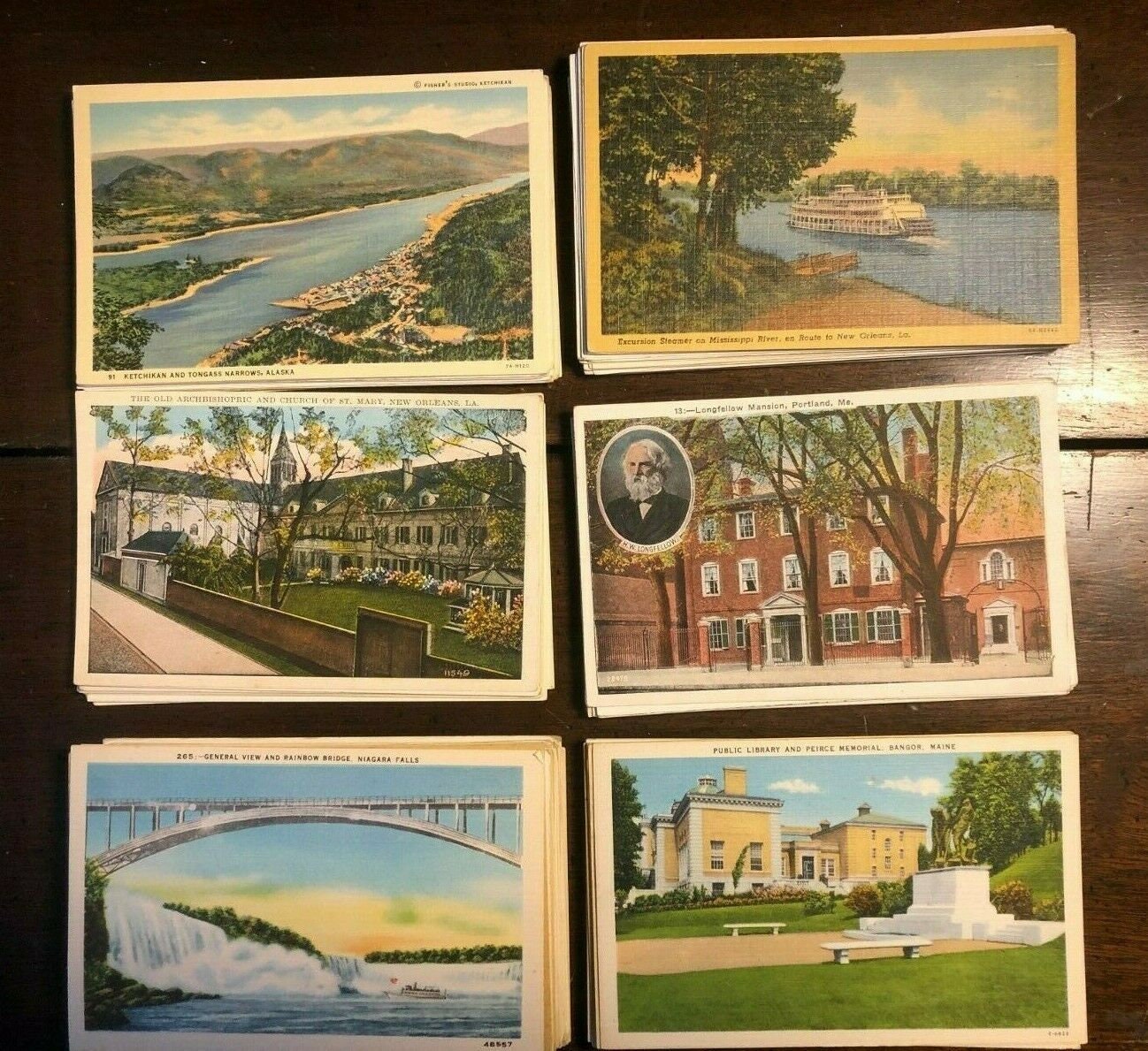 Used & Unused: Lot of 50+ USA Vintage Postcards,1900- 1950s.We ❤️ Our  Customers!