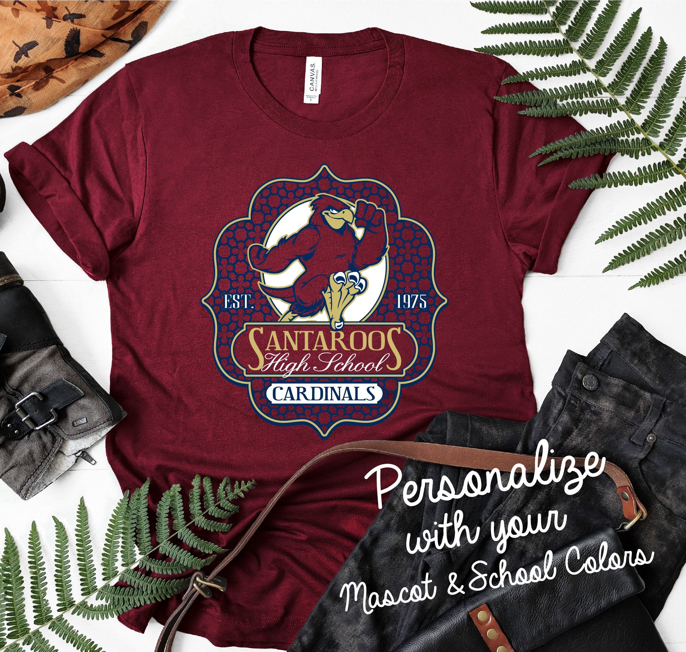 Cute Customizable School Mascot Shirt - Etsy.de