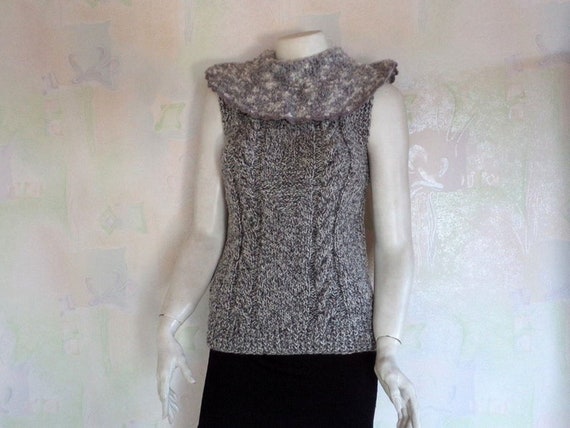 Sleeveless Turtleneck Sweater Women's Sleeveless T