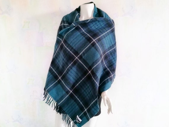 Holzweiler Check Scarf Blue Shades Wool Cashmere C
