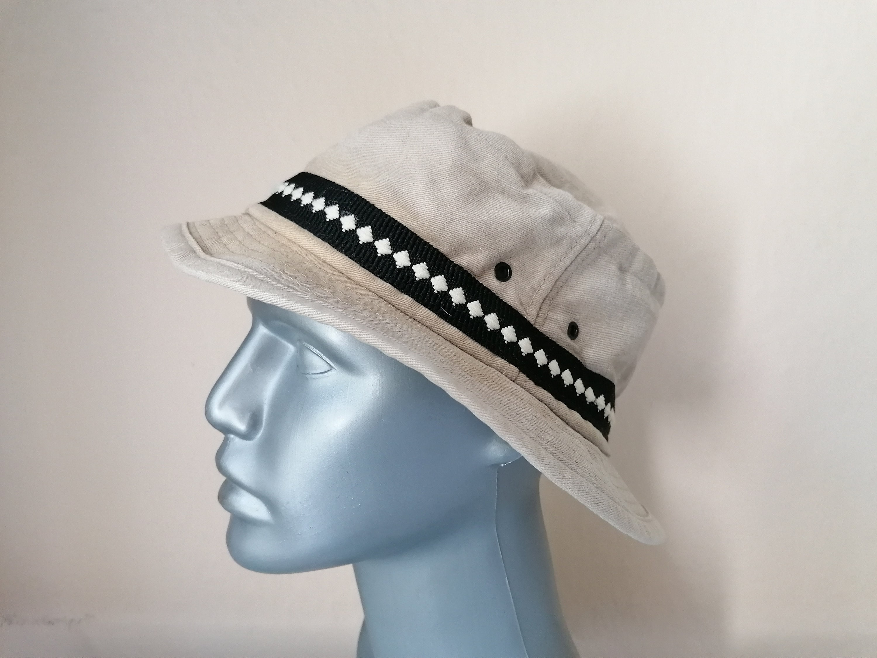 USA Fishing Hat Beige Cotton Hat 