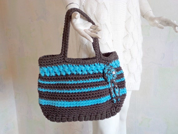 finger crochet bolsa