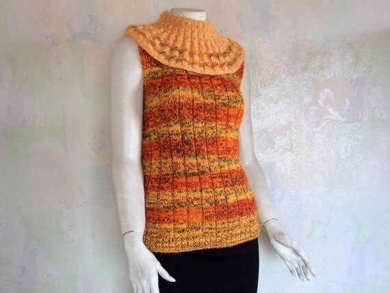 Sleeveless Turtleneck Sweater Women's Sleeveless T
