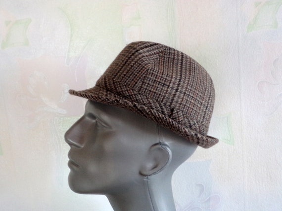 plaid wool hat