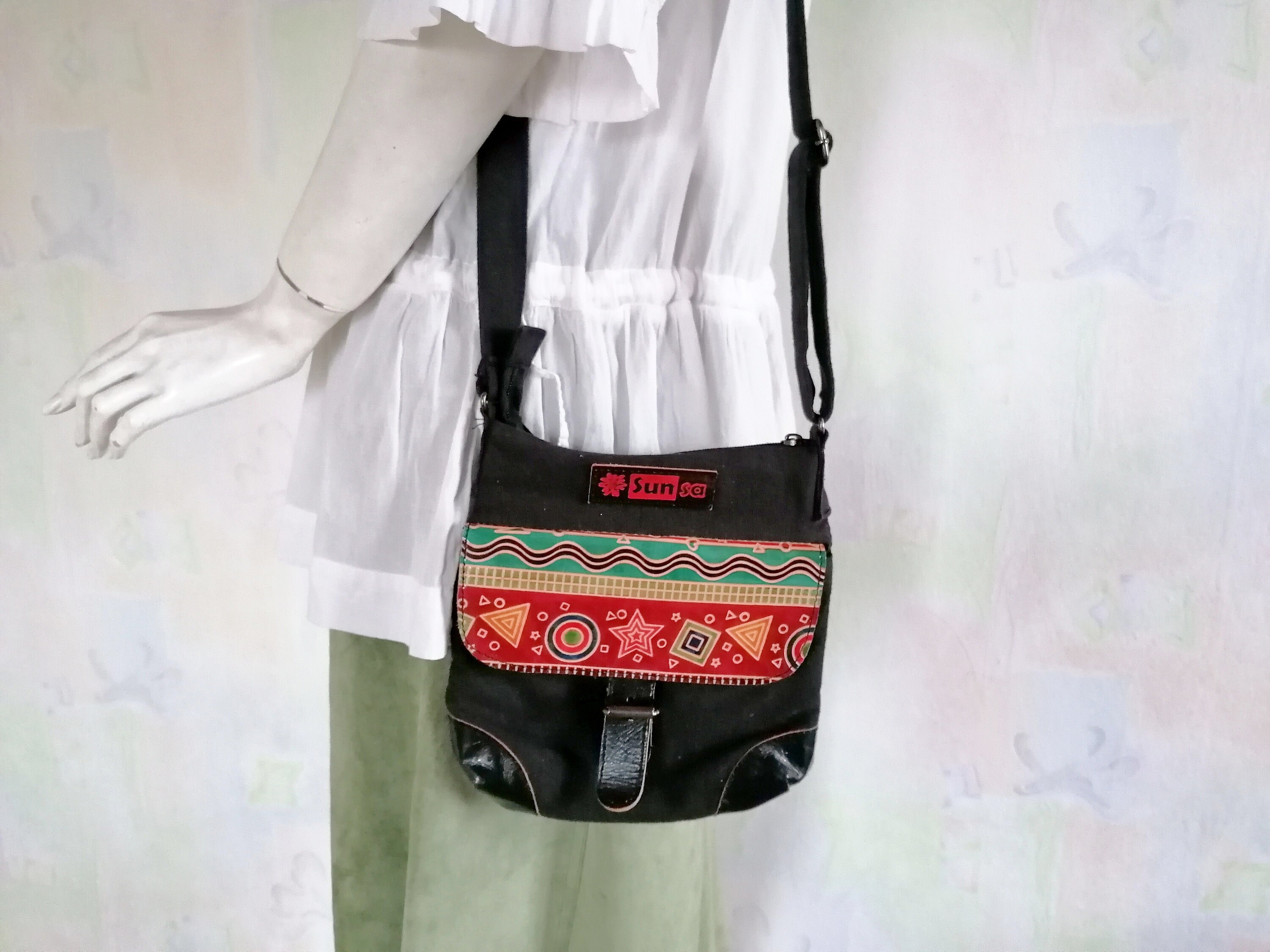 vintage leather crossbody purse