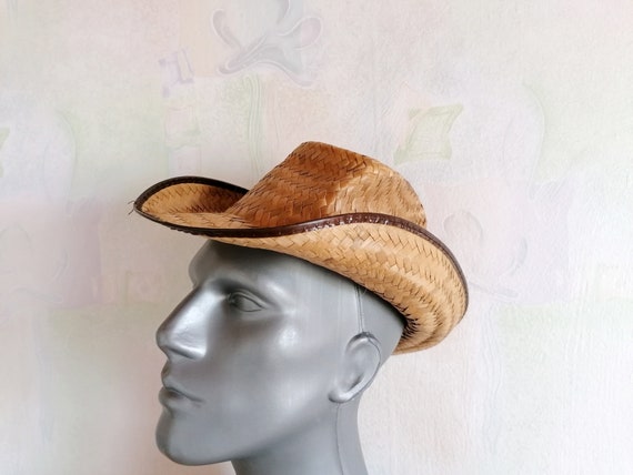LUZIA Straw Mexican Kid Hat, Vintage Straw Hat, Su