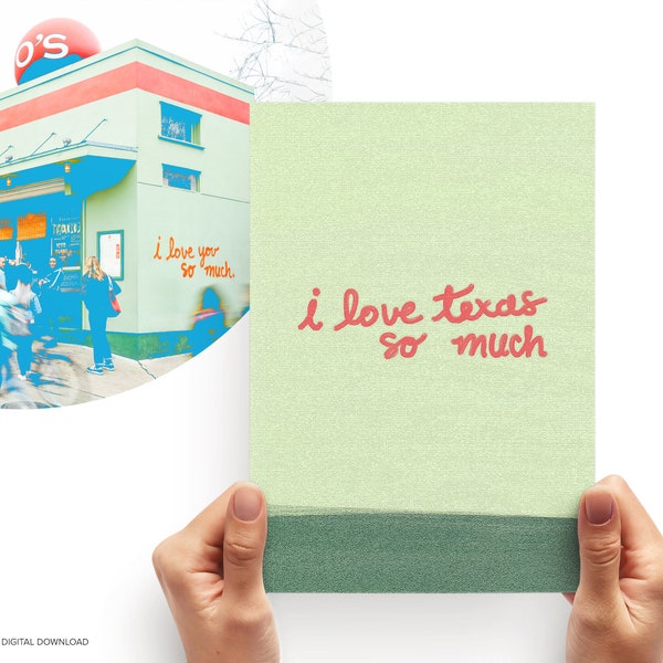 Austin I love you so much Print | Digital Download