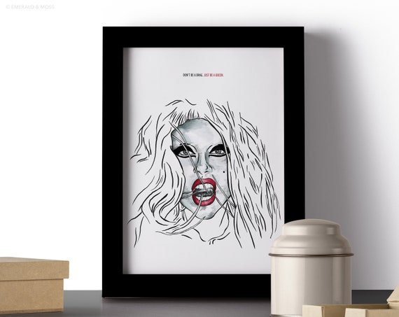 Lady Gaga Born This Way Print Digital Download - Etsy Hong Kong