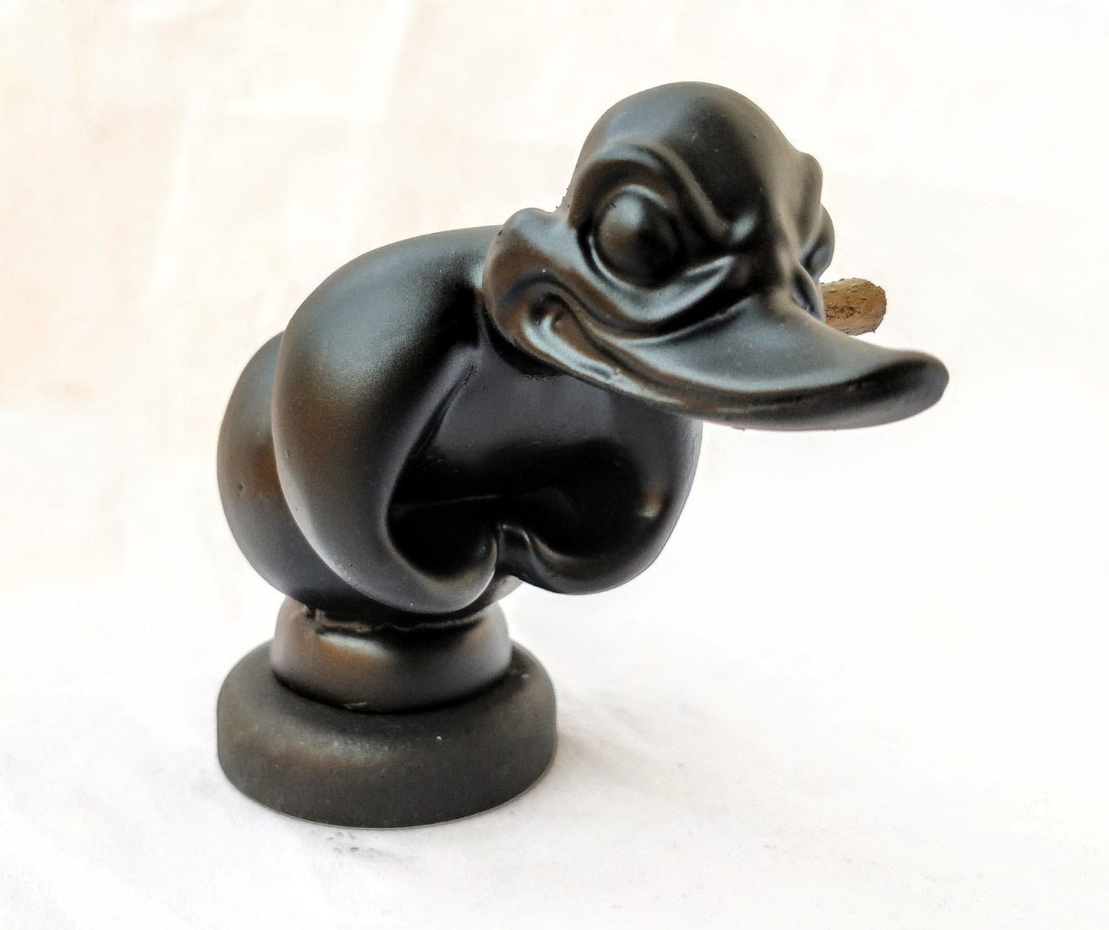 Black Matte Convoy Duck Car hood mascot Car hood figurine Etsy