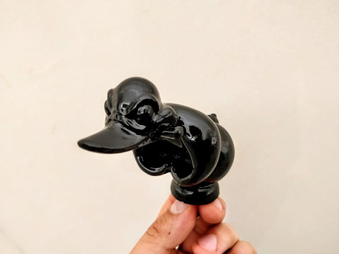 Black Duck Glossy Convoy Duck Car Mascot Car hood ornament Etsy
