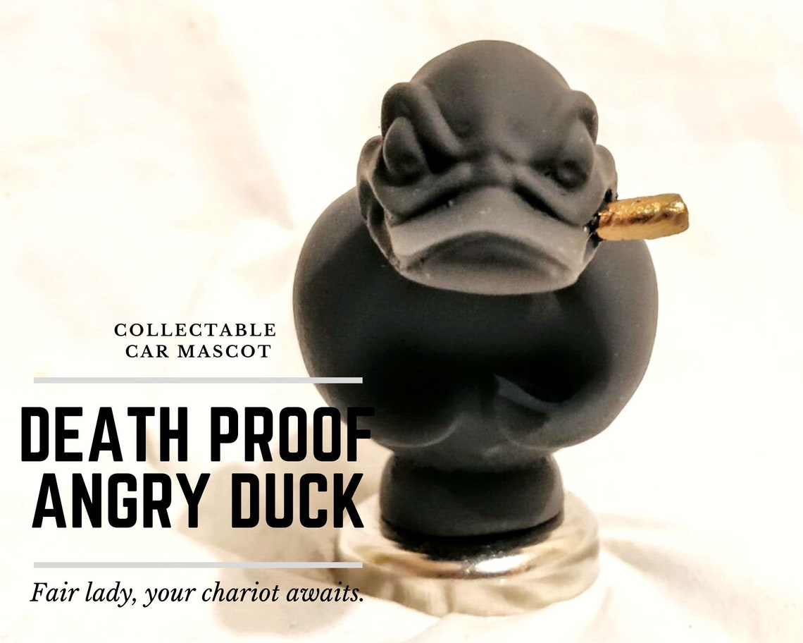Black Matte Convoy Duck Car hood mascot Car hood figurine Etsy