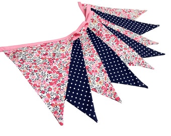 Pink Spring bunting for Mother's Day