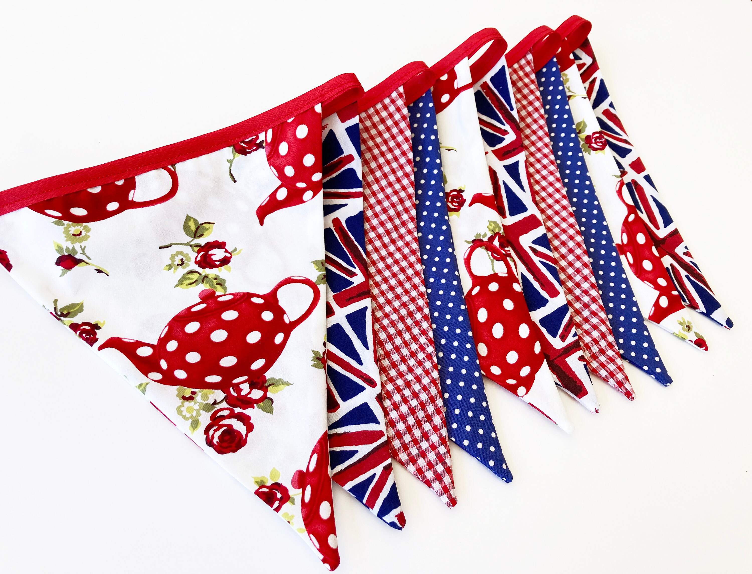 King Charles Coronation Bunting British Teapot Bunting With Etsy