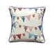 Union Jack Bunting cushion cover , British cushion cover by Nessa Foye Designs , Anglophile gift