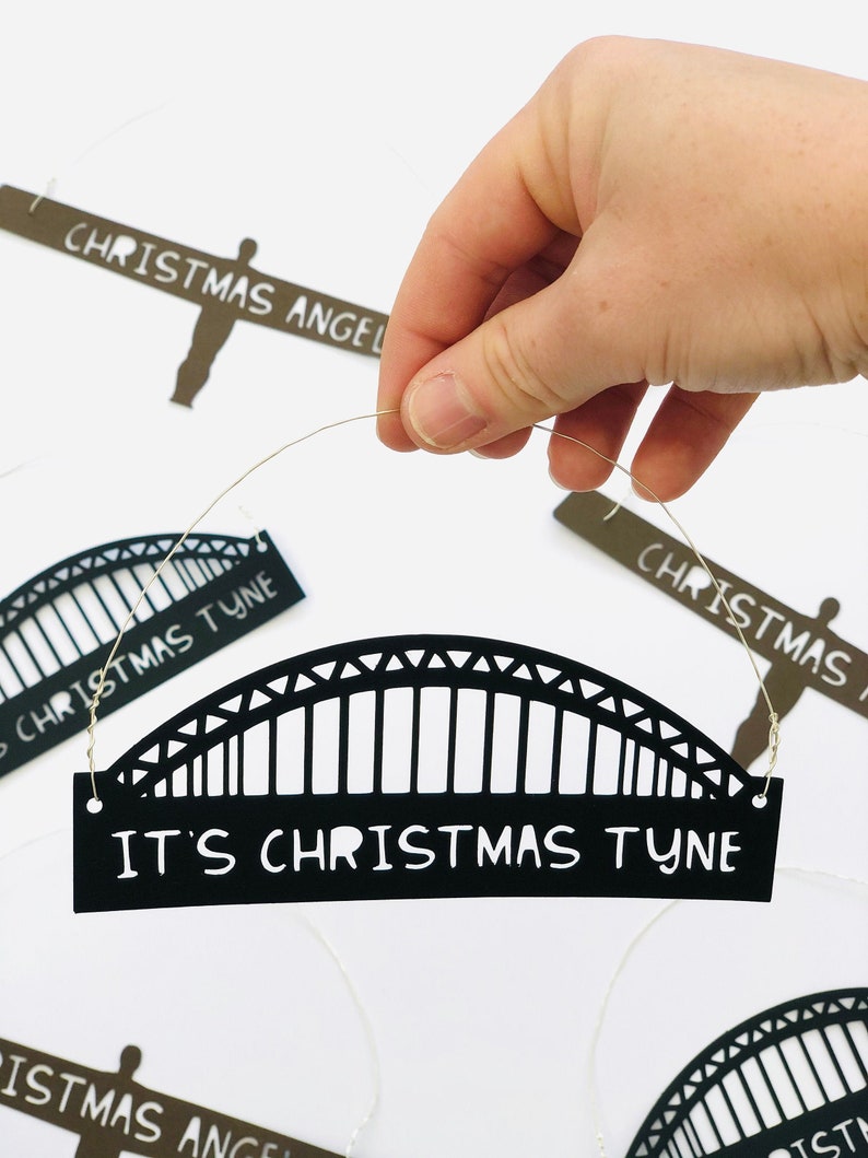 Tyne Bridge Christmas tree decoration A perfect festive item  Etsy