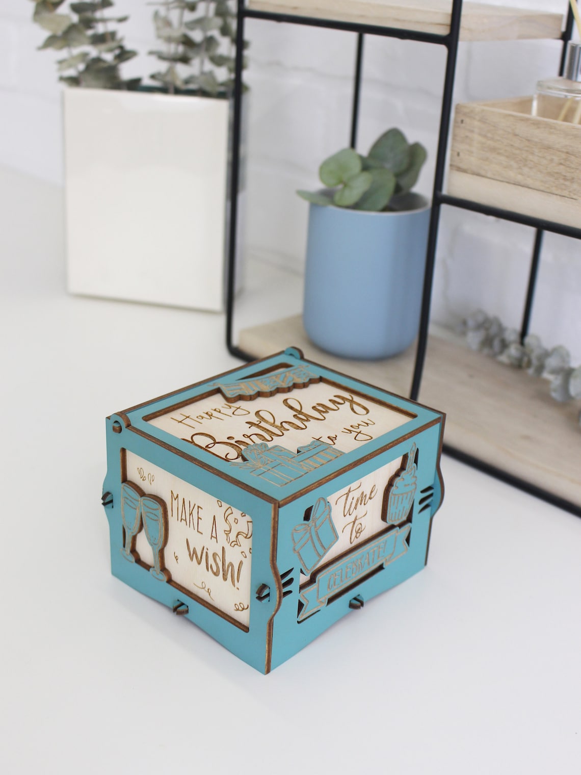 Custom Music Box Birthday Wishes Gift for Him and Her Gift Etsy