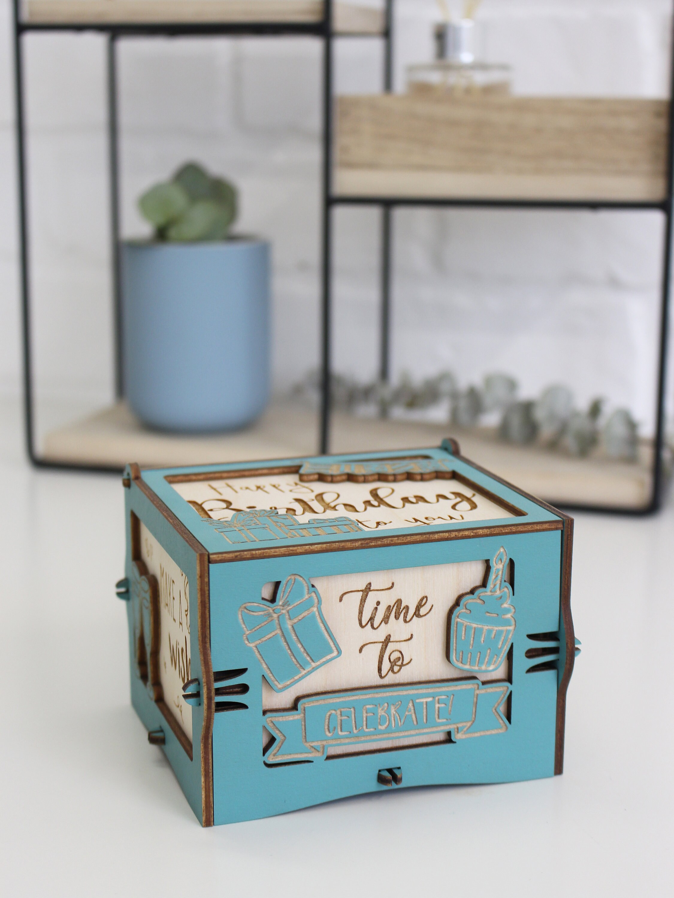Custom Music Box Birthday Wishes Gift for Him and Her Gift Etsy