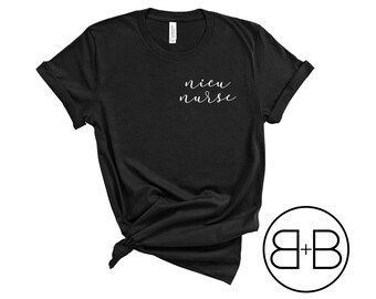 Minimalist NICU Nurse Shirt: Comfortable Cotton Blend Tee