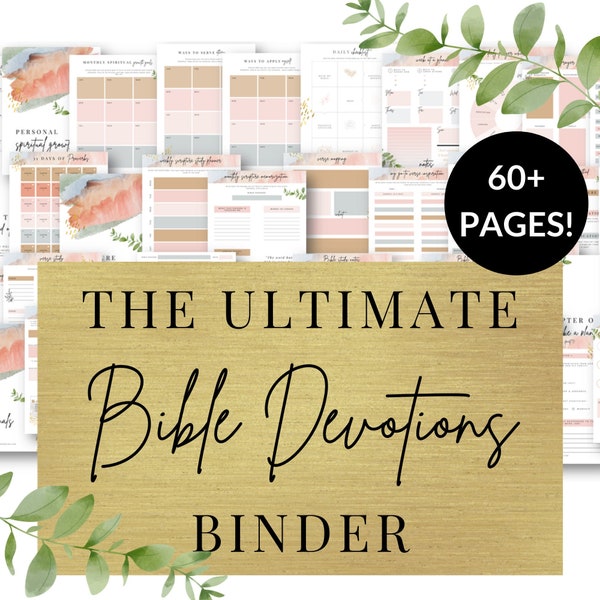 The ULTIMATE Bible Devotions Binder | Printable Bible Journal