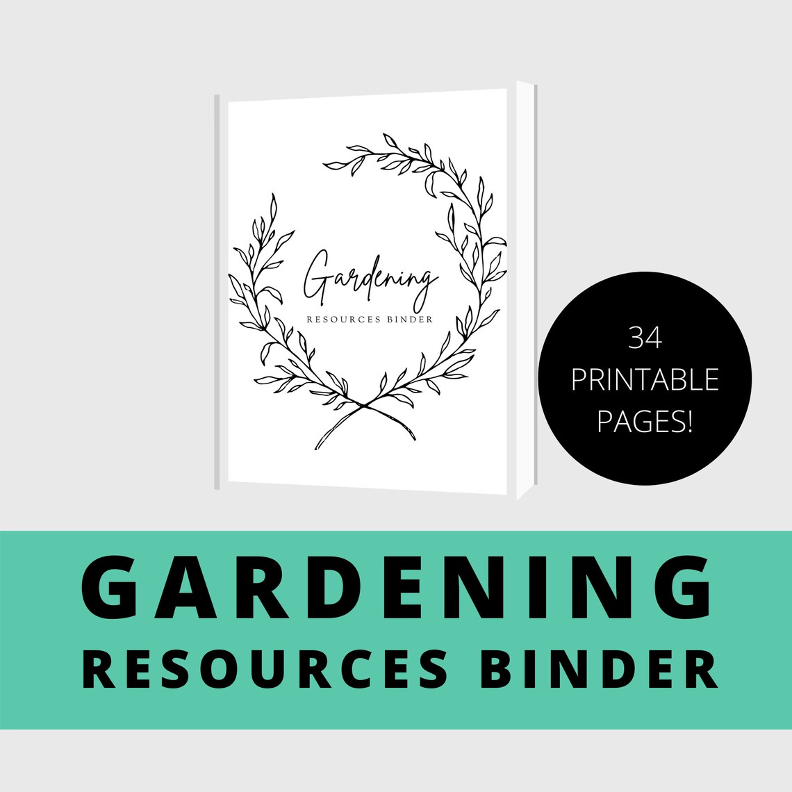 ULTIMATE Gardening Resources Printable Binder Organized Gardening