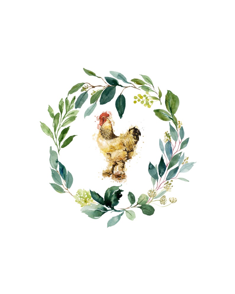 4 Farm Wreaths Printable Pack Farm Animal Wreaths Barn Wreath 5x7, 8x10 ...