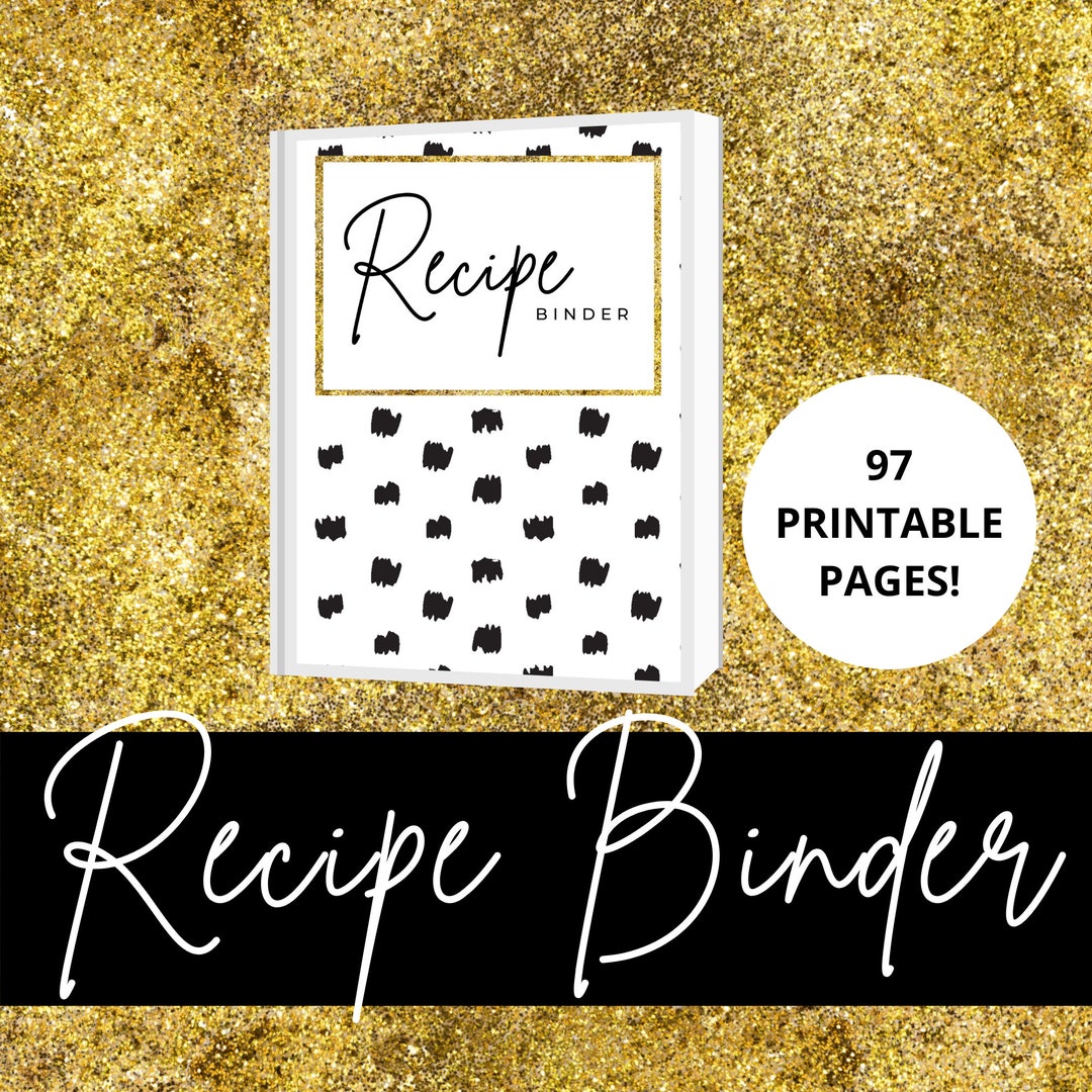 97 PAGES Kate Spade Inspired Recipe Binder Printables Etsy