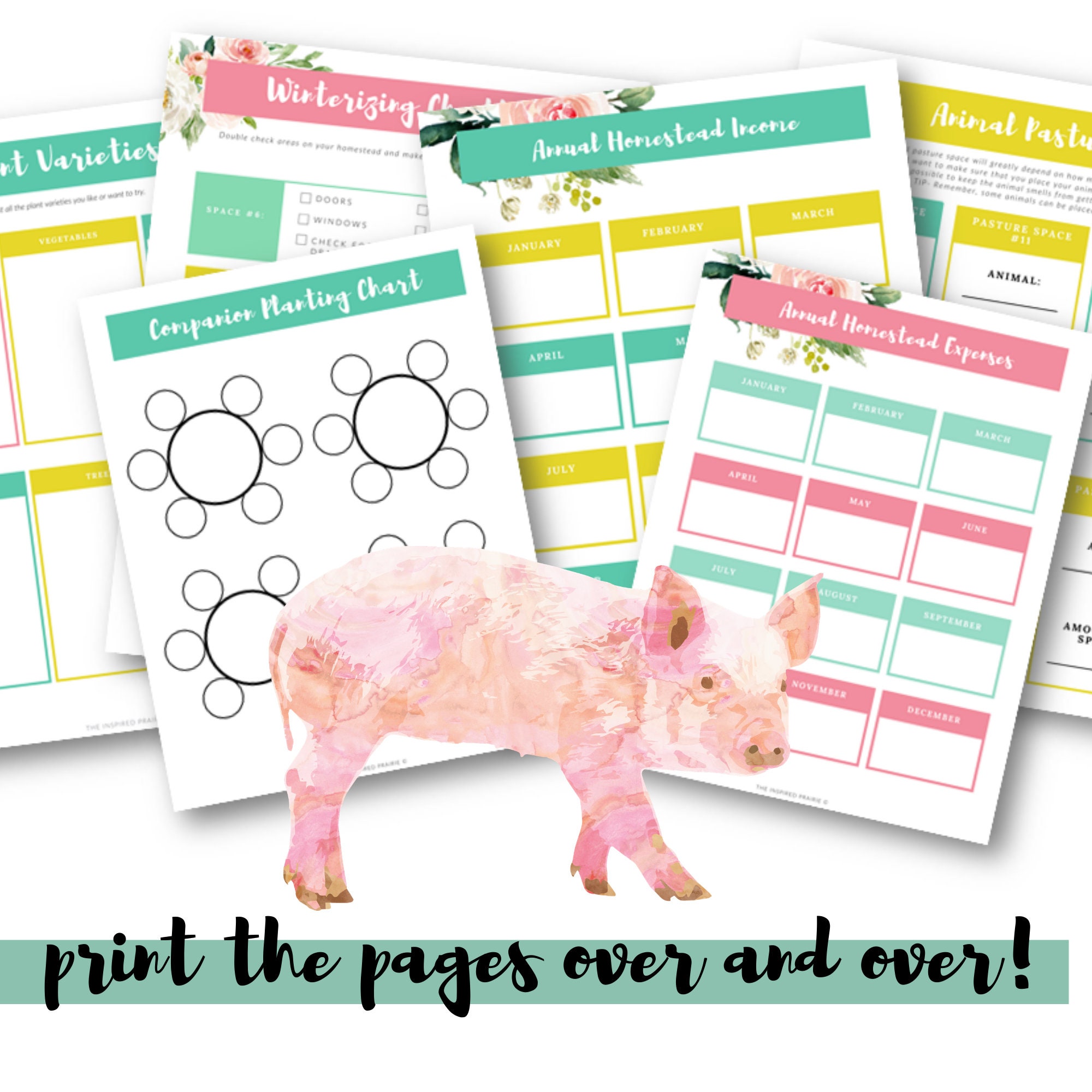 Ultimate Homestead Planner Printable 100 Printable Pages | Etsy