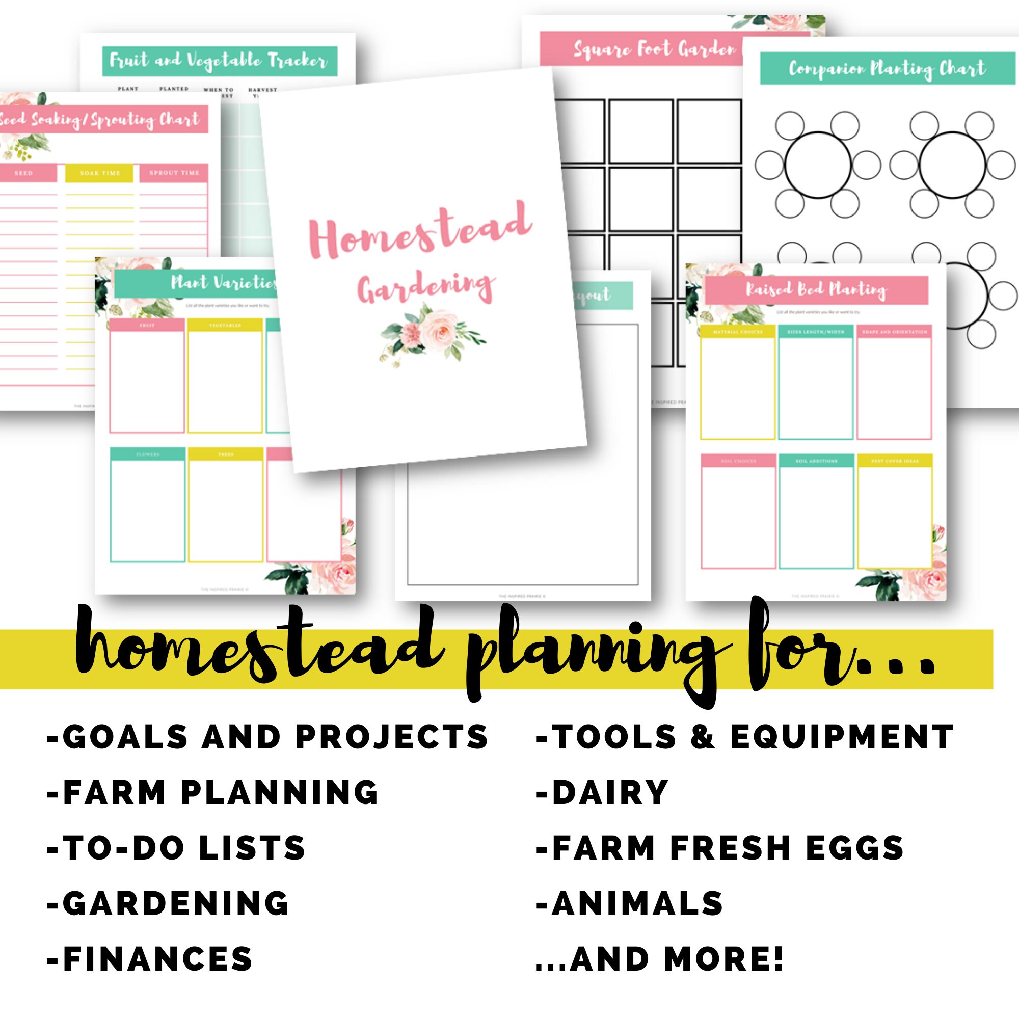 Ultimate Homestead Planner Printable 100 Printable Pages | Etsy