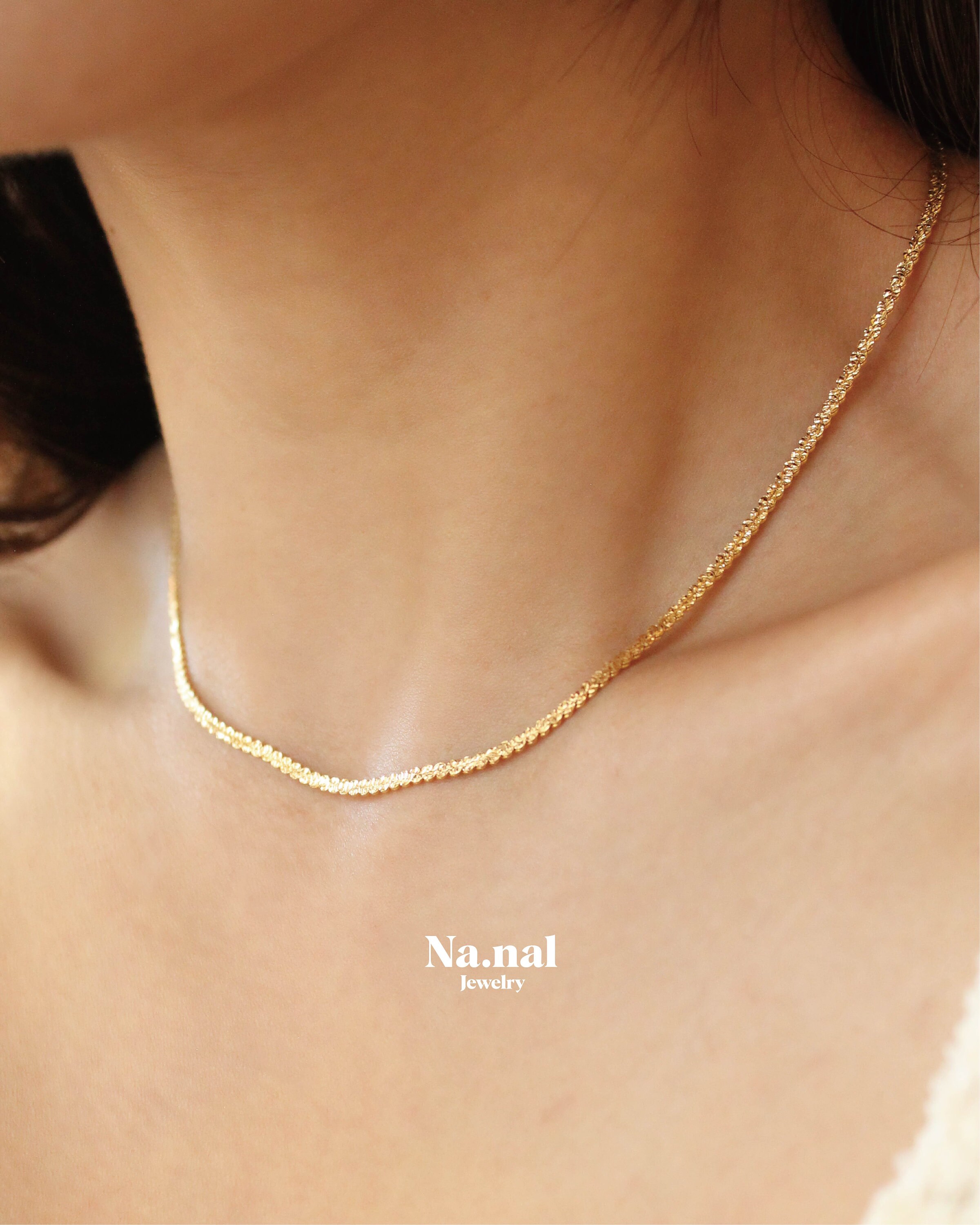 Thin Snake Chain Necklace Flat Herringbone Chain Flat Etsy