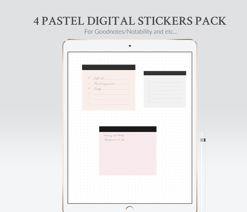 Goodnotes stickers pack in PNG