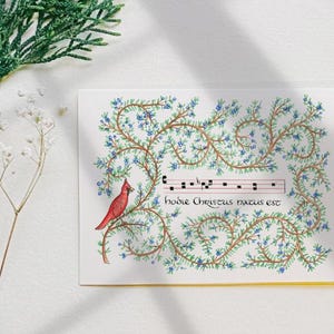 Gregorian Chant Christmas Cards 6 Pack | Manuscript Illumination Original Art