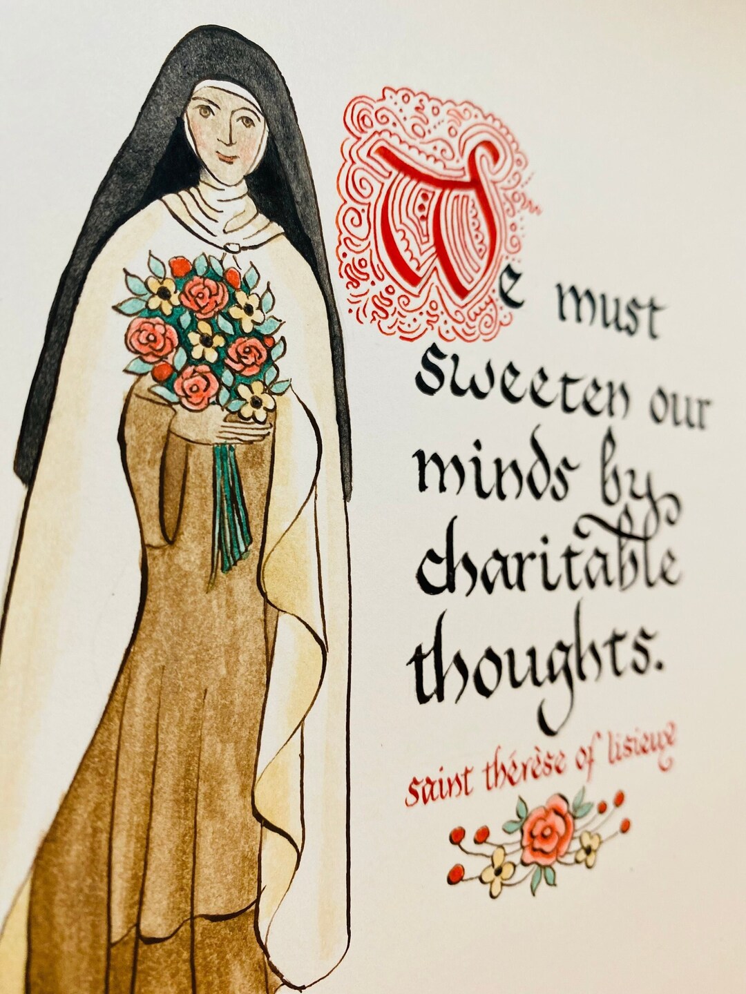 Valentines St Therese Classroom Exchange 20 Pack, Traditional Catholic