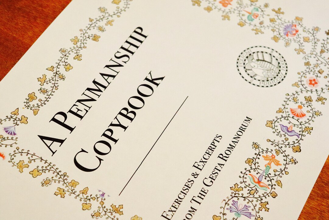 Printable Penmanship Copybook, French Script, Copperplate Tutorial