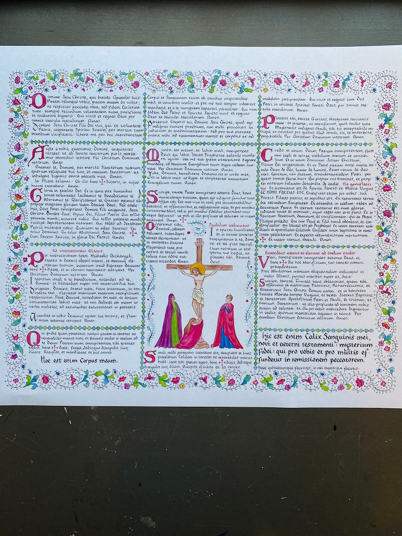 TLM Printable Altar Cards Hand Calligraphed Manuscript - Etsy