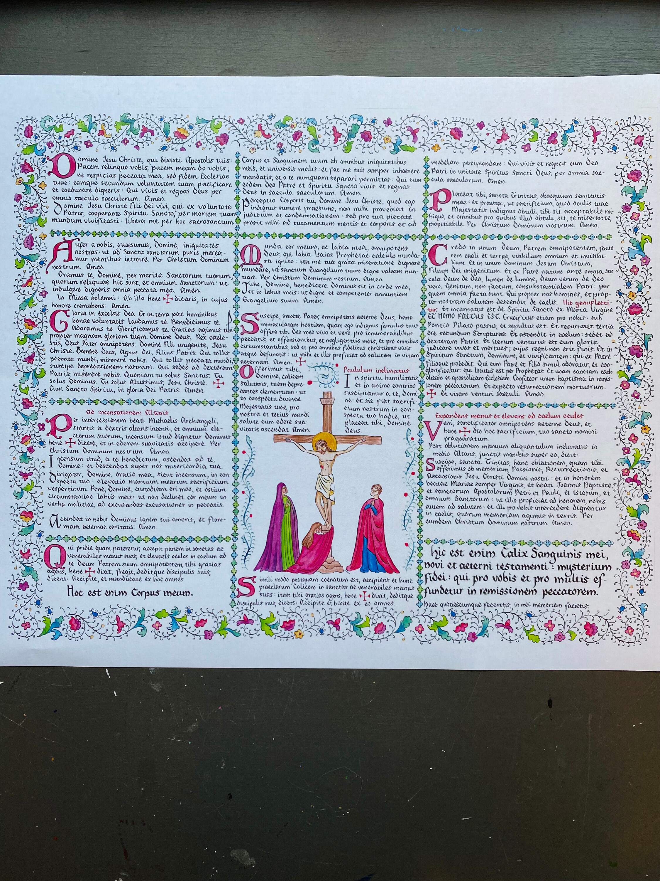 TLM Printable Altar Cards Hand Calligraphed Manuscript | Etsy