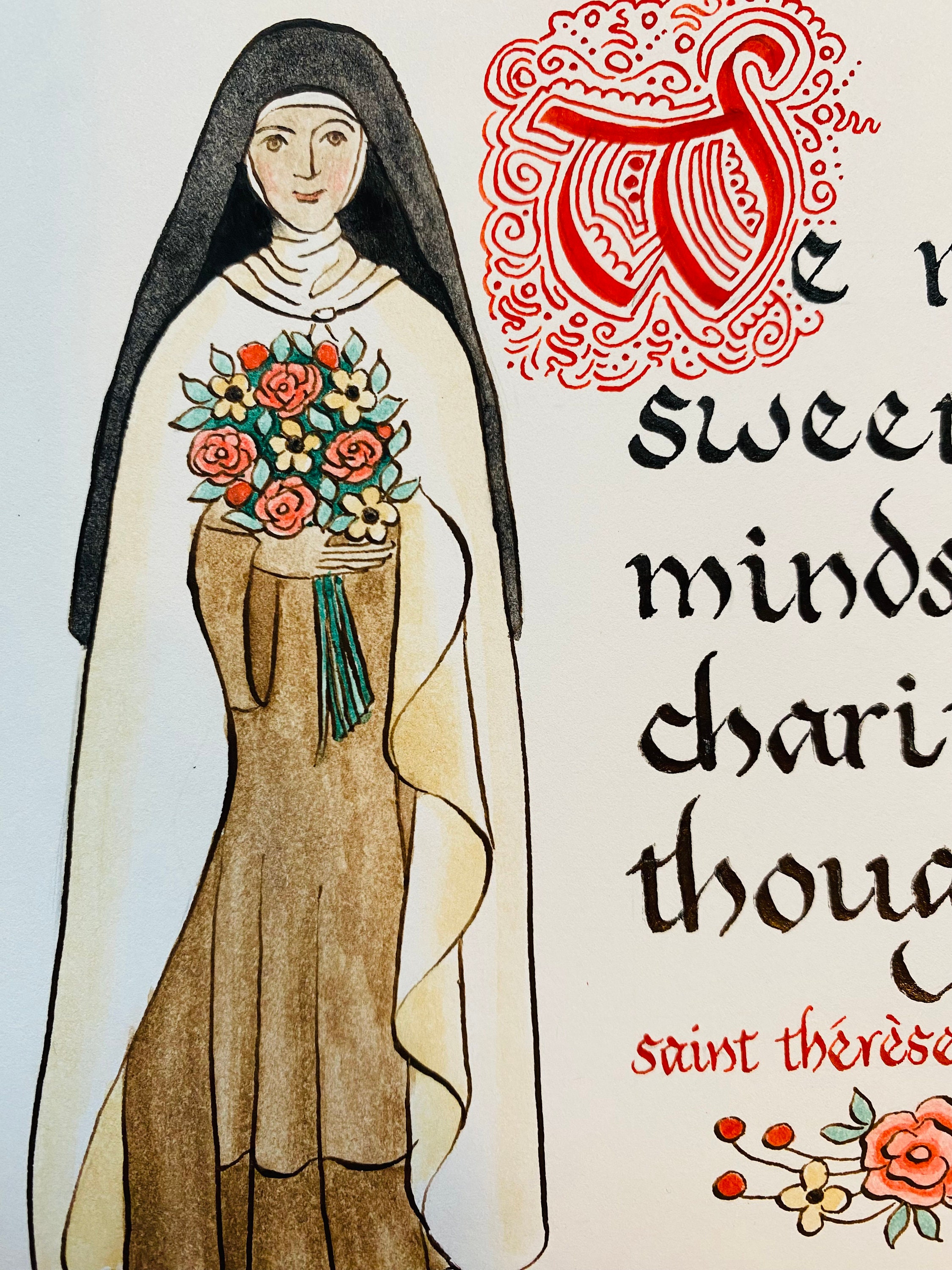 Valentines St Therese Classroom Exchange 20 Pack, Traditional Catholic